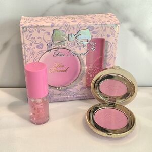Too Faced Dream A Little Dream Blurring Blush & Lip Oil Gloss  NIB (Damaged Box)